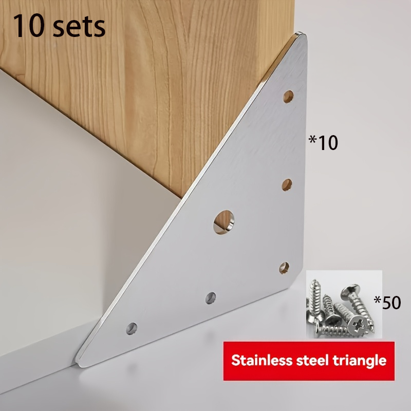 Furniture Hardware Fasteners - 10 ensembles de supports d'angle en