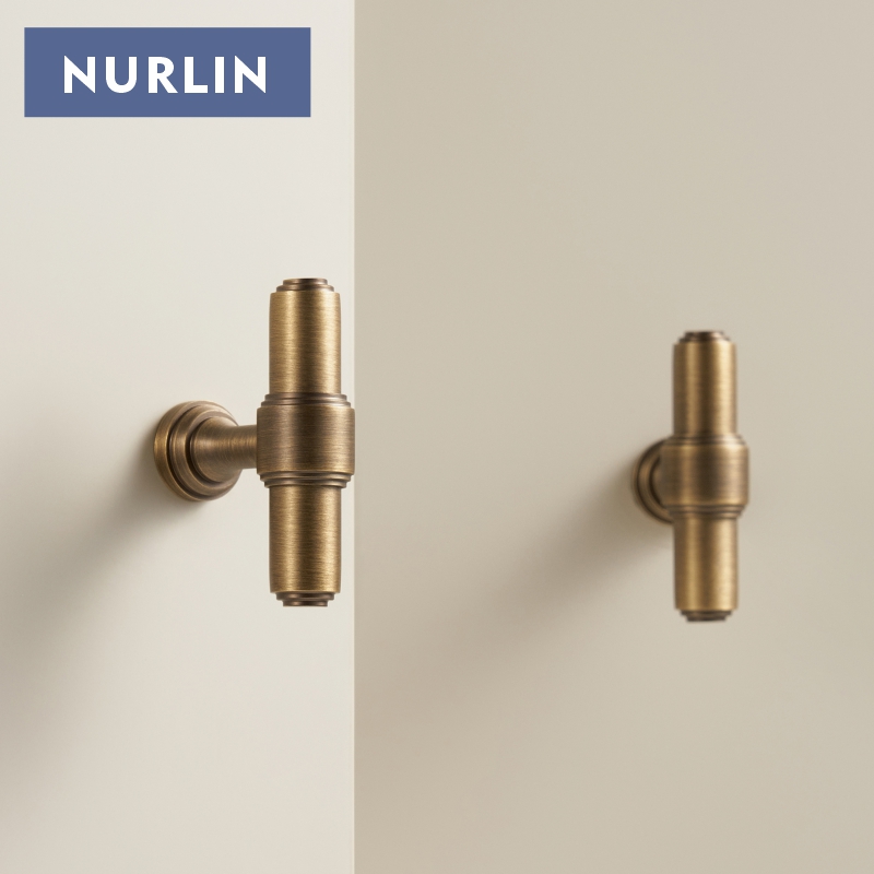 Furniture Hardware Kit - Nurlin laiton massif français rétro Antique