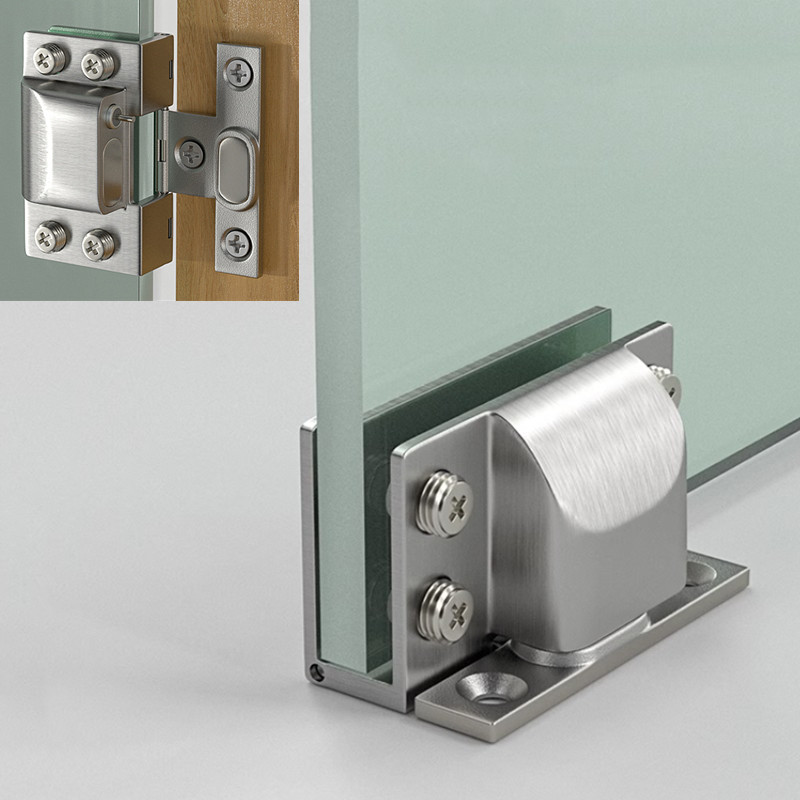 Quality Furniture Hardware - Charnières en verre Non perforées, charnière