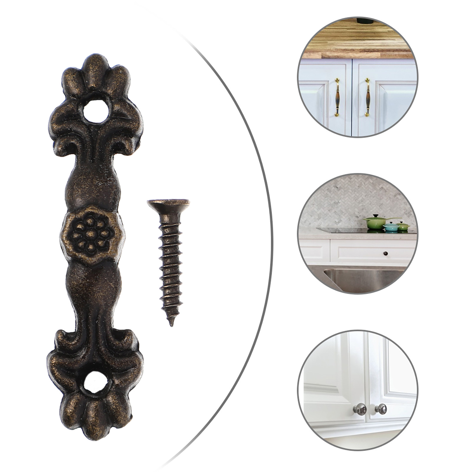 Poignées de meuble vintage en  - Vintage Furniture Hardware Replacement avis et prix